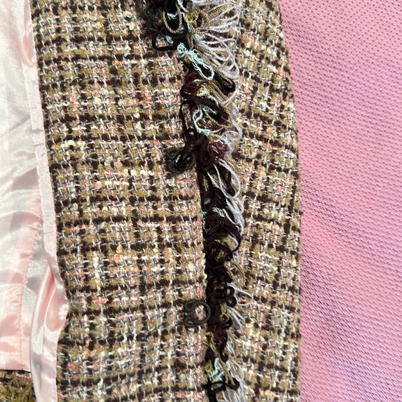 Classic Tweed jacket -10 never worn ABS with inside hooks - Picture 9 of 10
